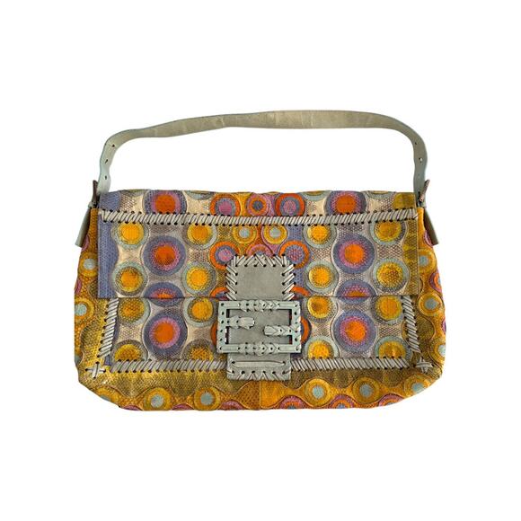 Fendi Pyhon Skin Bubble XXL Baguette - Picture 11 of 11